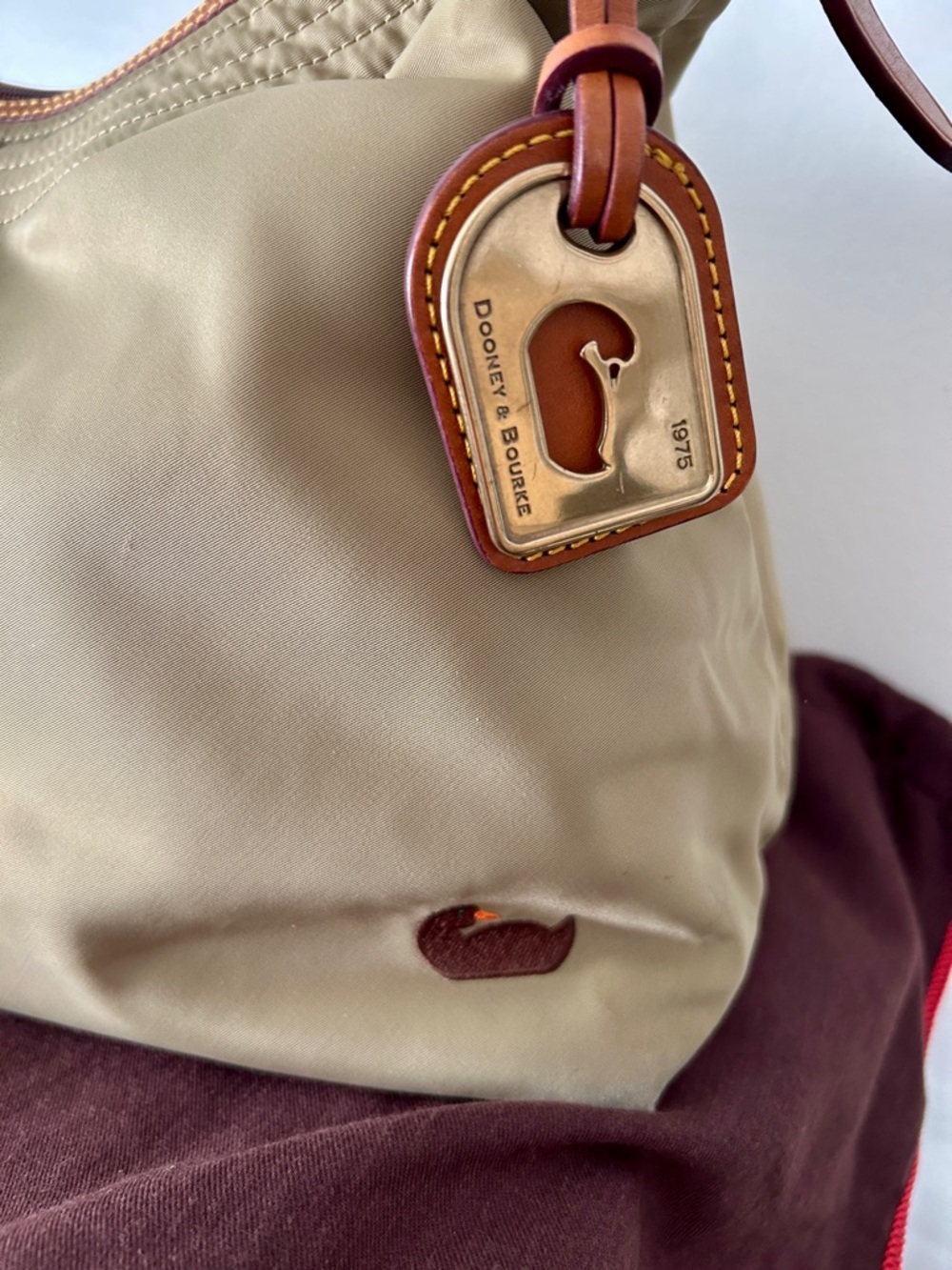 Dooney & Bourke Erica Olive/Tan Nylon
Shoulder Bag - Picture 2 of 10